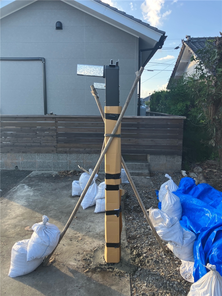 サイクルポート フーゴミニ 施工中