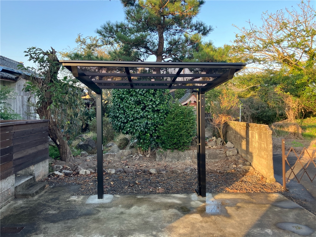 サイクルポート」フーゴミニ 施工後