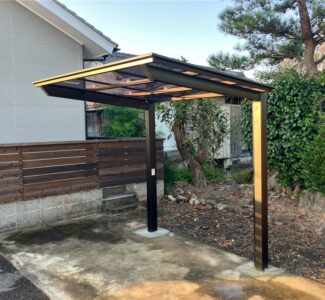 サイクルポート　フーゴミニ　施工後