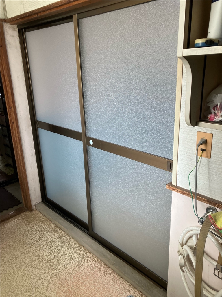 施工後　浴室引戸