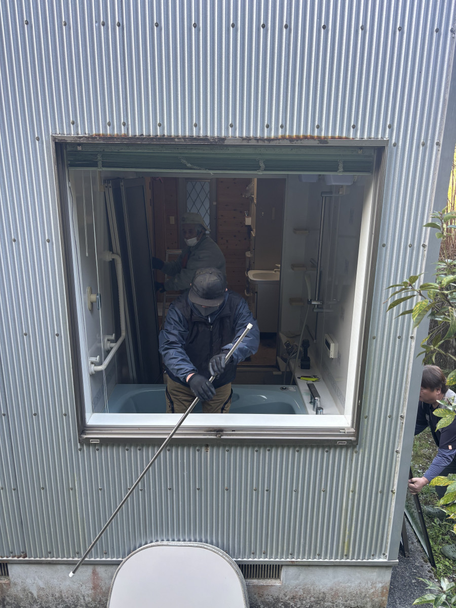 水回りリフォーム 施工中