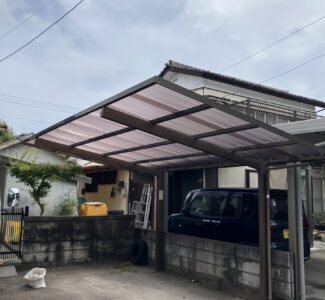 カーポート　屋根貼り替え後