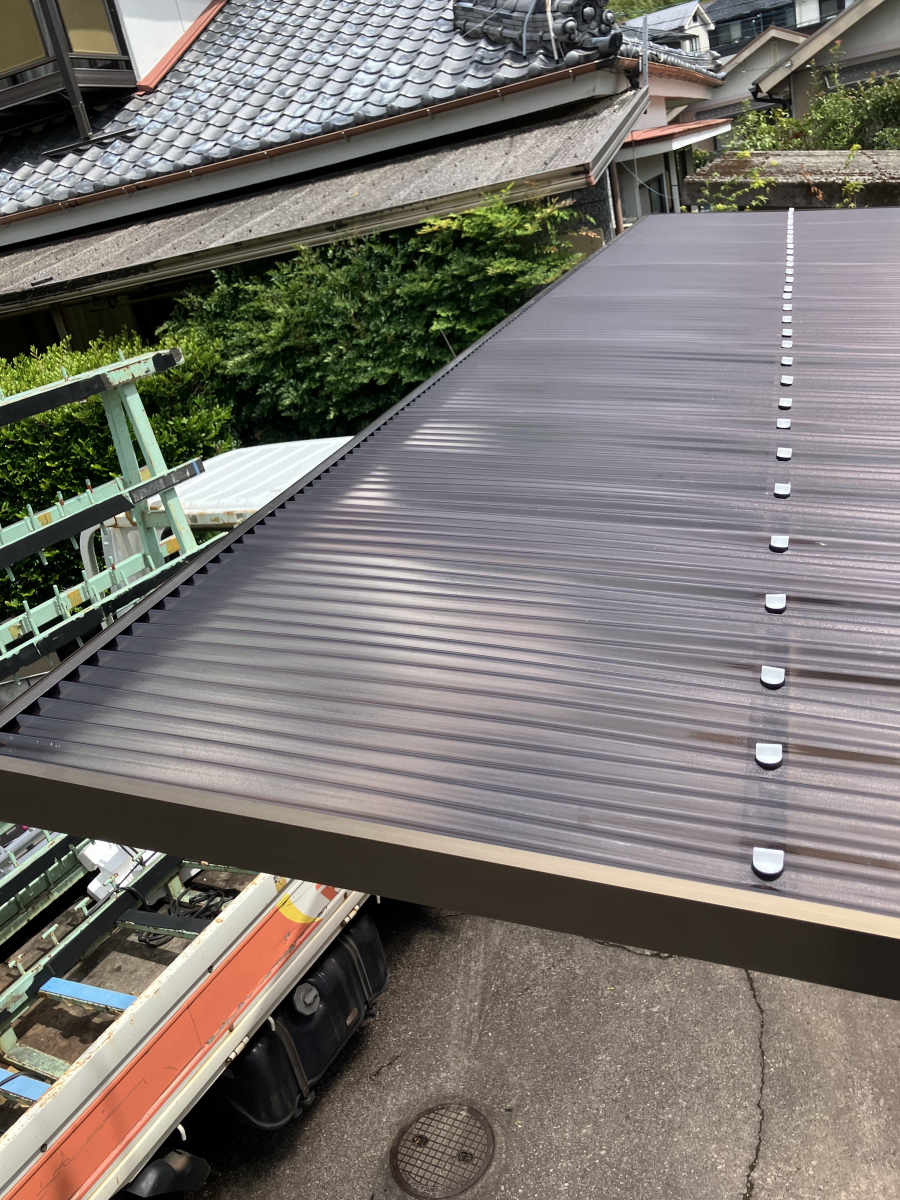 カーポート　屋根貼り替え後
