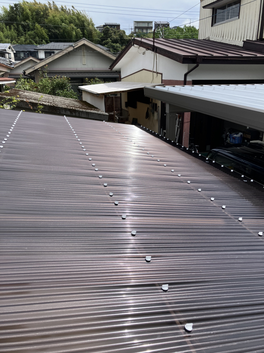 カーポート　屋根貼り替え後